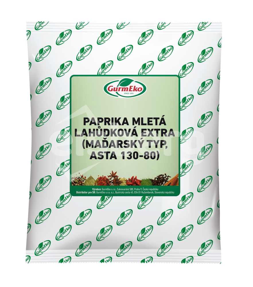 GURMEKO PAPRIKA MLETÁ LAHŮDKOVÁ EXTRA (maďarský typ, ASTA 130-80) - ALU